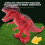 Red Walking Dinosaur Robot Toy with Roaring Sound, LED 5