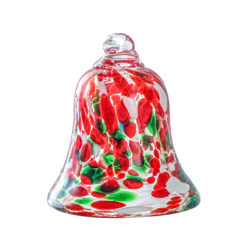 Glass Bells Christmas Tree Decorations 3.6 inch