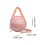Bolsa transversal feminina de couro bege para basquete 7