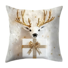 Christmas Snowman Reindeer Pillow Covers 18x18 Inch