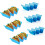 Taco Holder Stand Plastic 6 Pcs Blue 1