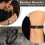 Pulseira masculina trançada em couro marrom (1 peça) 4