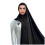 Women's cotton solid-color long wrap scarf 2