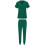 Women's Solid Scrub Set Army Green L 5