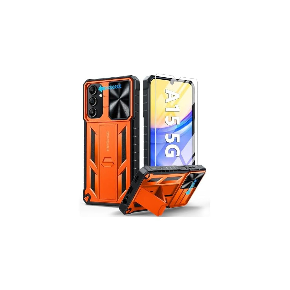 Samsung Galaxy A15-5G Case Shockproof Rugged Tpu Orange 962029949527