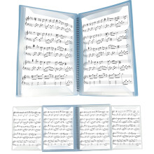 A4 Spiral Sheet Music Folder 4-Page Expandable Piano Binder