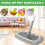 Flat Mop Replacement Cloth Covers 5-Pack Microfiber Fleece 6