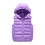 Doudoune sans manches à capuche pour garçon, violette, 11-12 ans 3