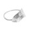 Women's leaf elastic hairband gold 1 piece 1