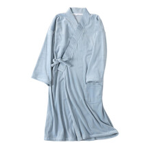 Pluche thermische fleece badjas voor heren, zwaar gewicht, 915 g