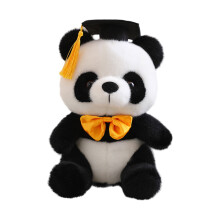 Graduation Panda Plush Toy with Cap and Gown 12 Inches
