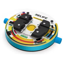 RELIFE RL-601Q Rotating Circular Clamp Tempered Insulated Glass Fixtures Phone Motherboard Repair Glue Removal Fixture