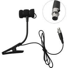 Saxophone Microphone Clip Musical Instrument Portable 3 Pin Trumpet Sax Omnidirectional Wired Mic Suit with 5M Cable