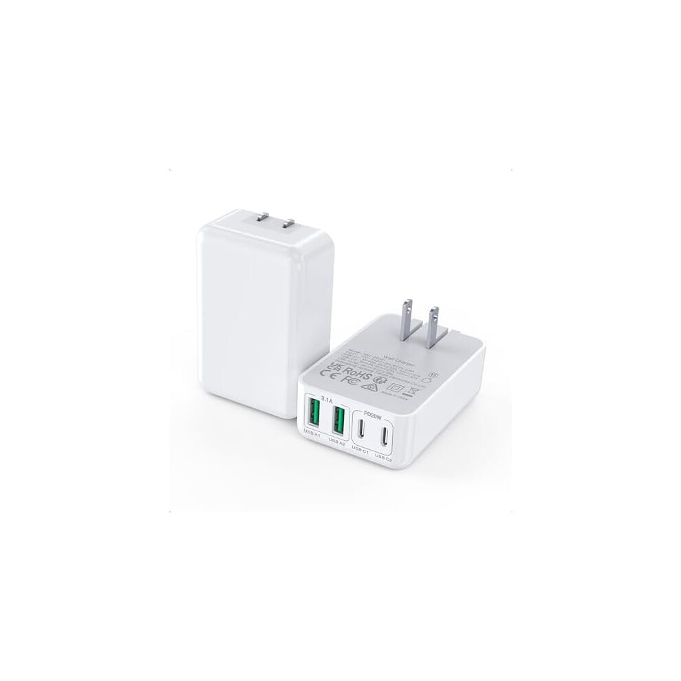 40W 4-Port Usb-C Wall Charger Slim Cube Adapter 962029951230