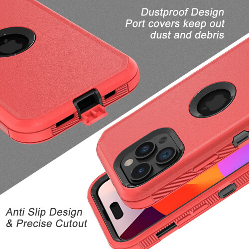 Capa para iPhone 15 Pro Max com protetor de tela de nível militar. 2