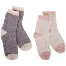 Κάλτσες Fuzzy Slipper με χοντρό φούξια και ζεστές λεπτομέρειες μέχρι τη μέση της