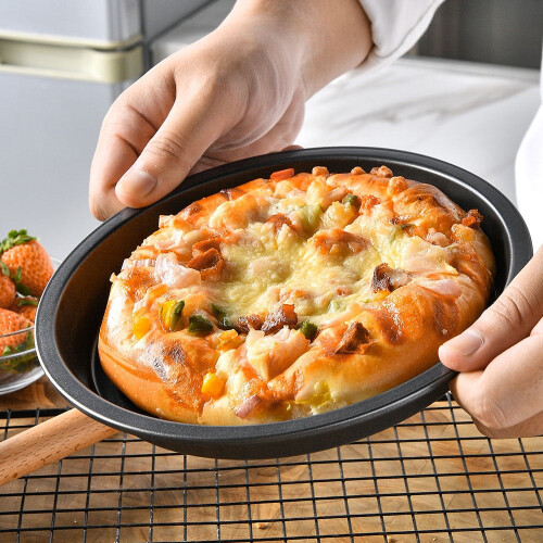 Forma redonda antiaderente para pizza de 15 a 28 cm (6 a 11 polegadas) 2