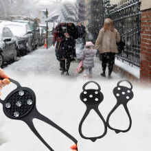 Non-Slip Ice Grippers with Steel Studs, 1 Pair