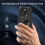 Capa para iPhone 15 com protetor de tela e lente preto 6