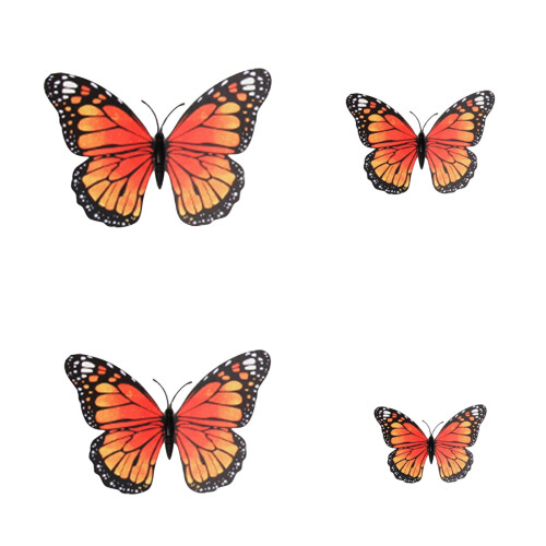 Aimants de réfrigérateur Papillon Monarque Casier tableau blanc 3D