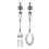 Skeleton Skull Silverware Set, 2-Pack Stainless Steel Spoon & Fork – Modern Tableware, Compatible with Halloween, Easter, Christmas 1