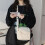 Bolsa transversal mini de lona (1 peça) 2