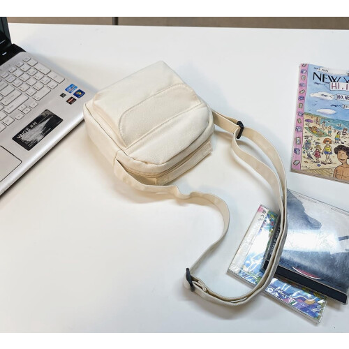 Bolsa transversal mini de lona (1 peça) 2