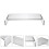 Acrylic White Rectangular Monitor Riser Stand 1 Pc 3