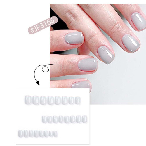 Unhas postiças com cola reutilizáveis, 12 tamanhos, 2ml 2