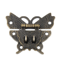 Vintage-style hasp latch lock for wood doors and cabinets,