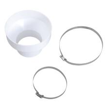 Μειωτής σωλήνων 150mm έως 100mm με 2 μεταλλικούς σφιγκτήρες σωλήνων