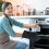 Oven Mitts Solid Color Heat Resistant Non-Slip Black 1 Pair 2
