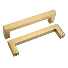 Gold Cabinet Handles Brushed Brass 10 Pack 5 Inch