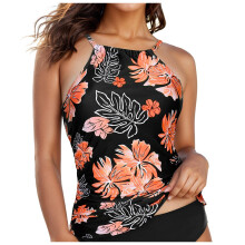 Damen Tankini-Top, Blouson, Bauchkontrolle, lockere Passform