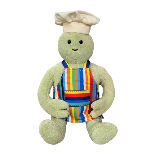 Boneco de pelúcia natalino do programa "The Tiny Chef Show" (33 cm)