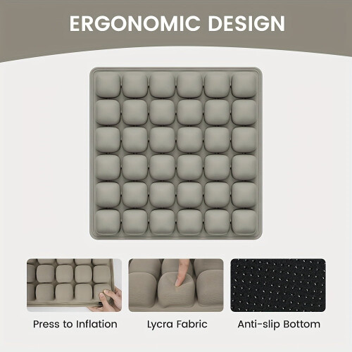 Coussin d'air pour chaise, mousse PU 3D, fermeté réglable