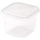 50Pcs 400mlClear Plastic Dessert Cups with Lids Reusable Square Cupcake Containers Single Serve Sealed Mousse Cake Boxes 1