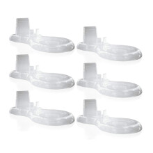 6pcs Teacup and Saucer Display Stand, Acrylic Teacup and Saucer Holder, Porcelain Saucer and Cup Holder