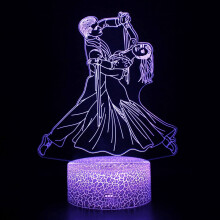 3D Illusie Dubbele Dans Sfeerlamp LED Nachtlampje USB