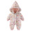 Macacão de inverno infantil para menina, com capuz e acolchoado. 1