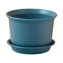 Pot de fleurs d'intérieur épais avec trou de drainage et soucoupe,