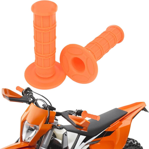 Motorcycle Handlebar Grips Soft Nonslip Rubber 2 pcs 2