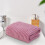Fluwelen badhanddoek en pluche badmat set (2 stuks) 1