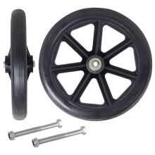 Front Wheels Universal Replacement8Inch PVC Solid Black2