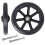 Front Wheels Universal Replacement8Inch PVC Solid Black2 1