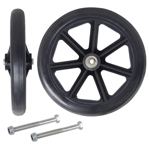 Front Wheels Universal Replacement8Inch PVC Solid Black2