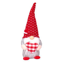 Gnomos de peluche para San Valentín, pareja de caramelos con forma de corazón, 32 cm (12,6 pulgadas)