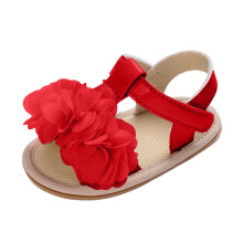 Baby Rose Sandals Soft-Sole Walking Shoes Red