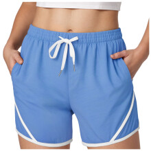 Women's Cotton Shorts High Waist Drawstring S-2XL