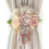 Embrasses de rideaux avec fleur et pompon (lot de 2) 1